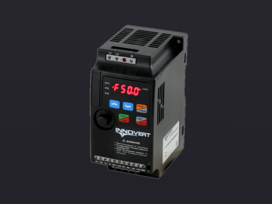 Преобразователь частоты INNOVERT VENT IVD152B43E (1,5 кВтx380 В), выходной ток 4 А