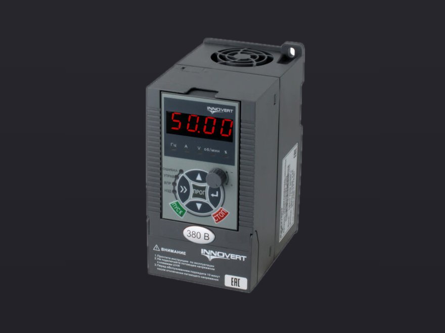 Преобразователь частоты INNOVERT PUMP IHD751P43T (0,75 кВтx380 В), выходной ток 2,5 А