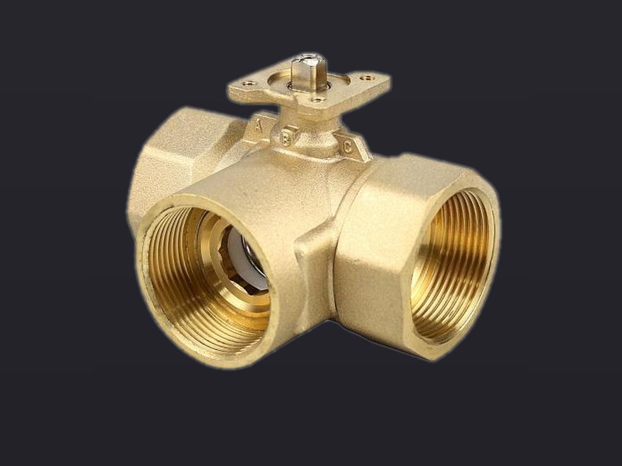 Кран шаровой трехходовой BVM 3-way DN40-KVS25.0