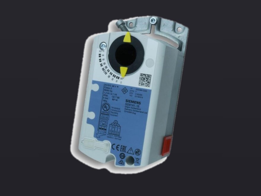 SIEMENS GDB161.1E Привод воздушной заслонки, поворотный, 5 Nm, 0-10V, AC 24V
